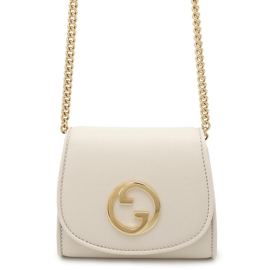GUCCI ?Interlocking G Blondie Chain Wallet Ivory725219 Leather | Studio Nafay