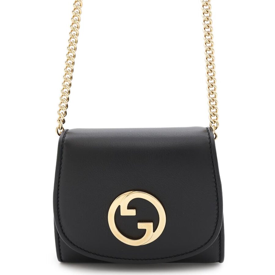 GUCCI ?Blondie Chain Wallet Black725219 Leather | Studio Nafay