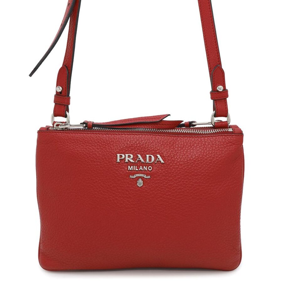 PRADA Shoulder Bag Red1BH046 Leather | Studio Nafay