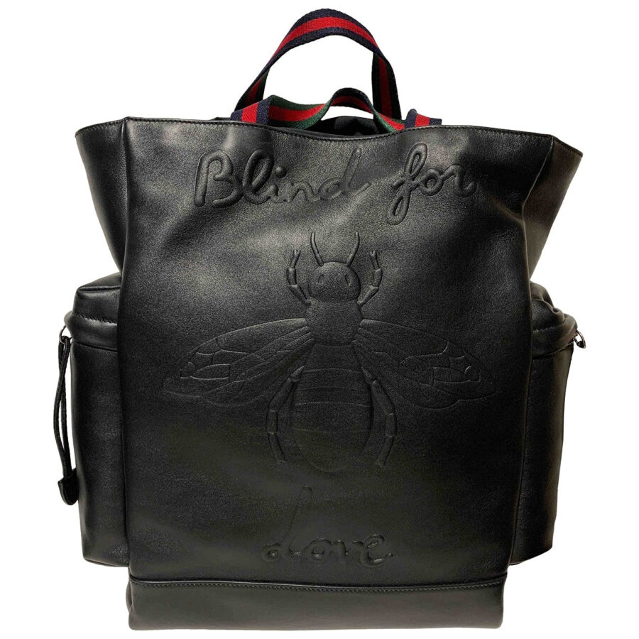 Gucci black leather bag | Studio Nafay