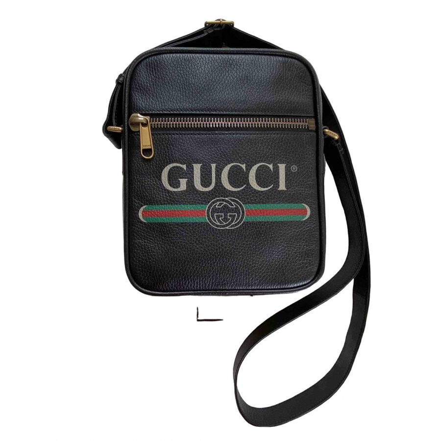 Gucci black leather bag | Studio Nafay