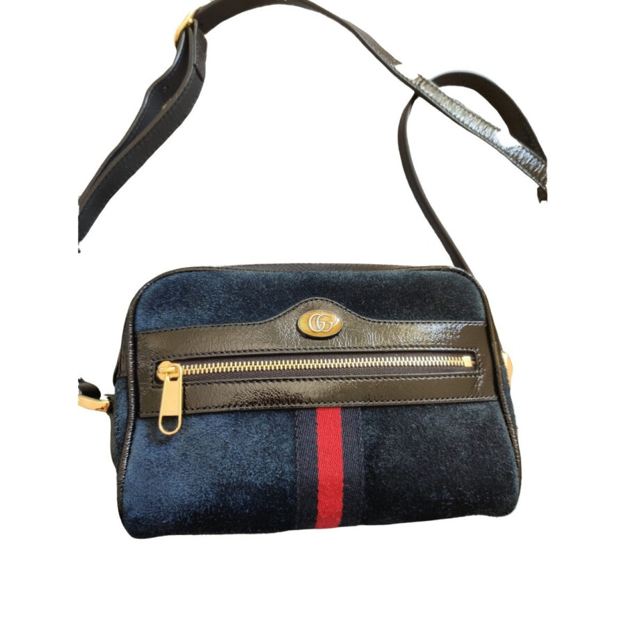 Gucci ophidia blue suede clutch bag | Studio Nafay