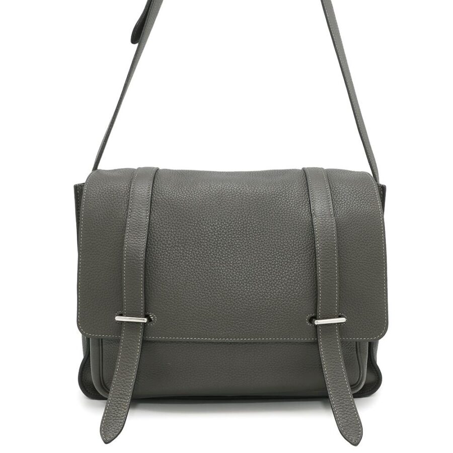 HERMES Steve Buzas Gray Taurillon Clemence Size 35 | Studio Nafay