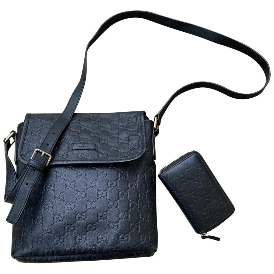 Gucci black leather bag | Studio Nafay