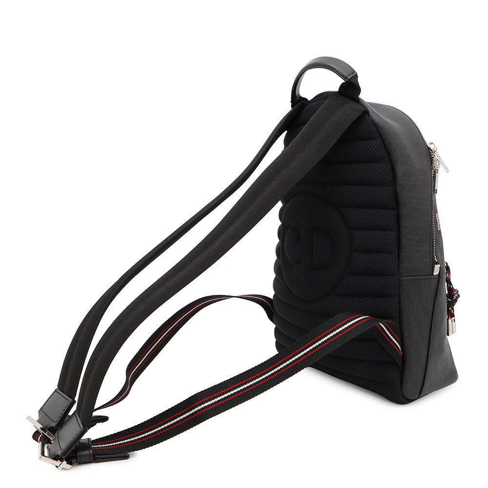 Dior Logo Backpack Black Leather