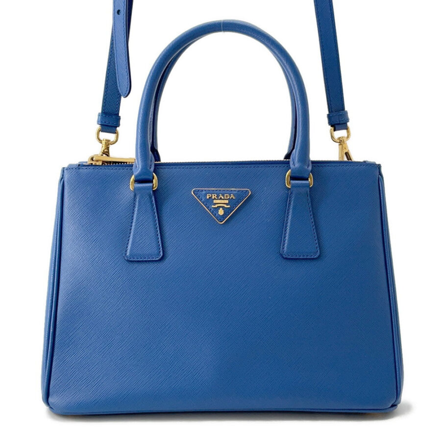 PRADA Galleria 2WAYHandbag Blue1BA863 Leather | Studio Nafay