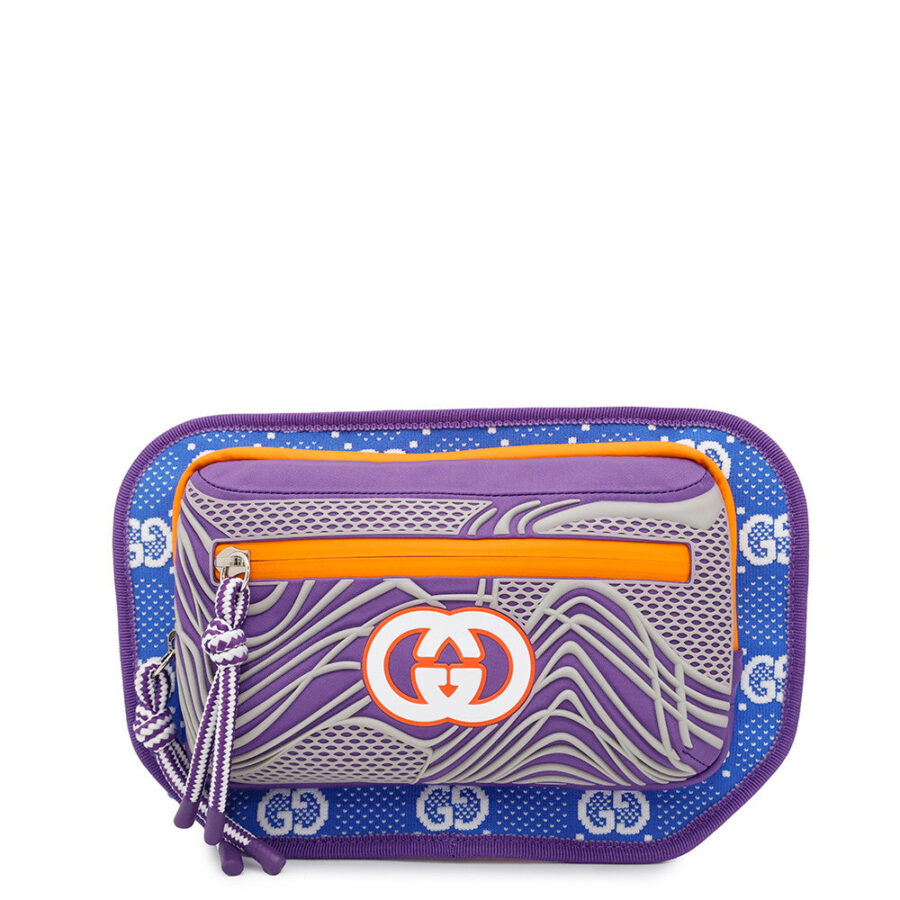 GUCCI ?GG Nylon belt bag Purple/Blue/Orange752102 Nylon Rubber | Studio Nafay