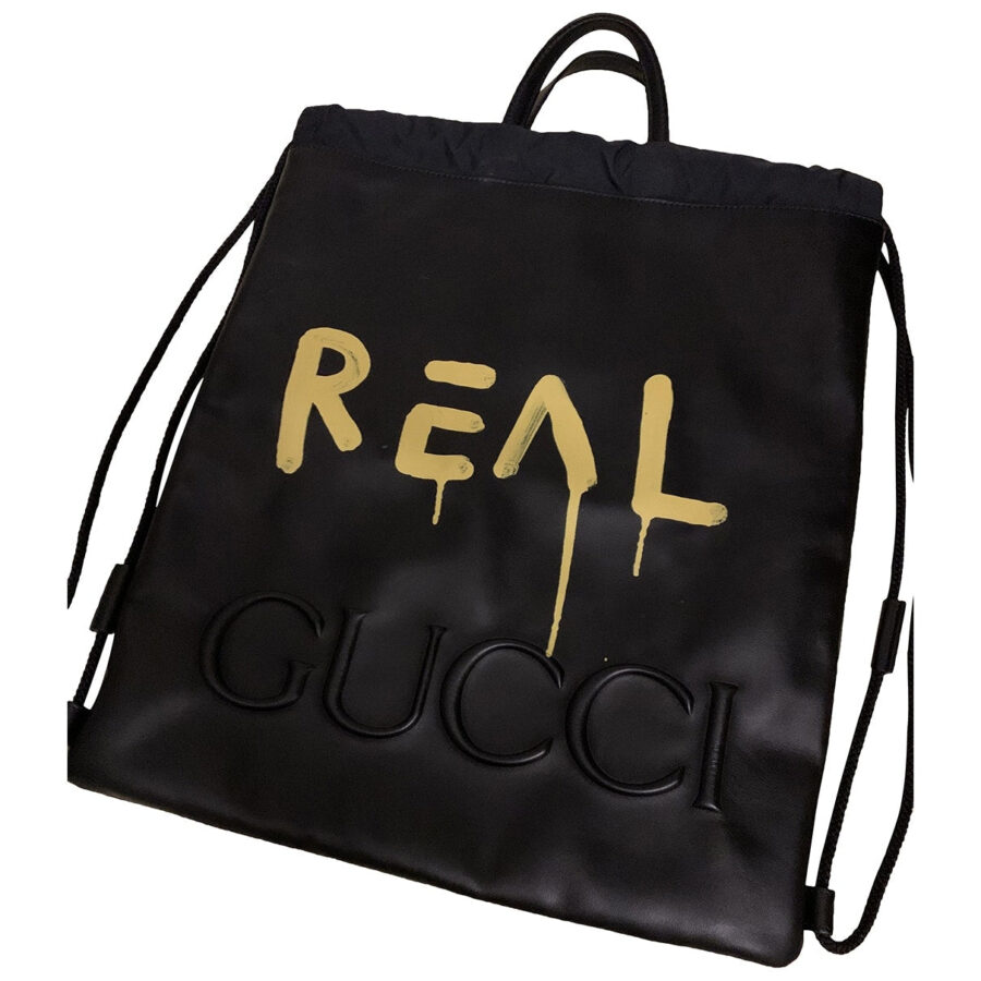 Gucci black leather bag | Studio Nafay