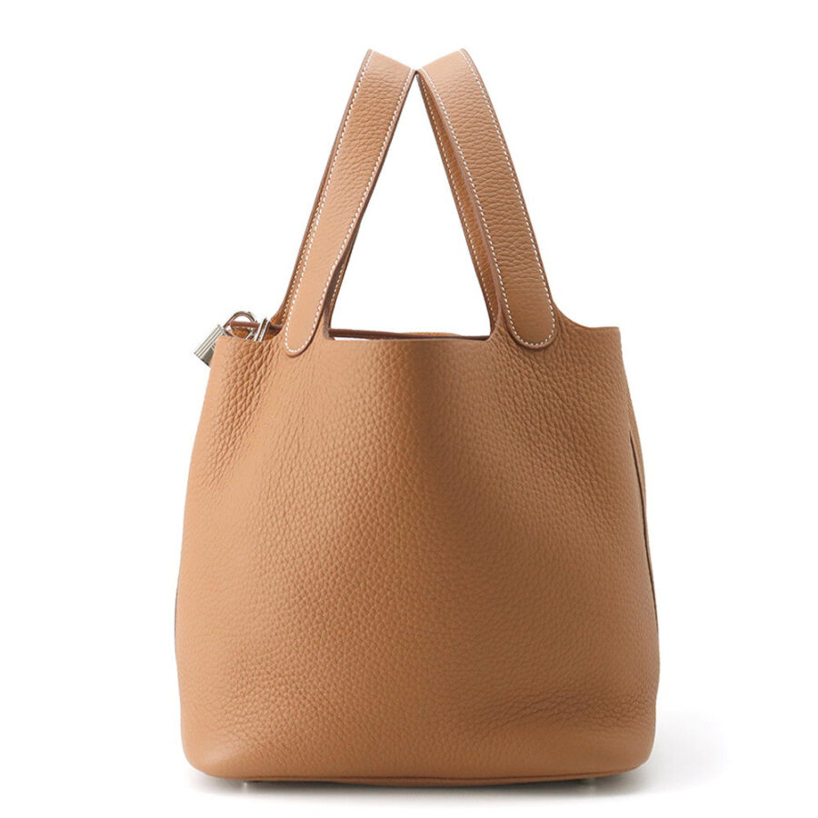 HERMES Picotin Lock Gold Taurillon Clemence Size MM | Studio Nafay