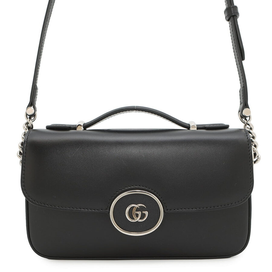 GUCCI ?Petit GGShoulder Black739722 Leather Size Mini | Studio Nafay