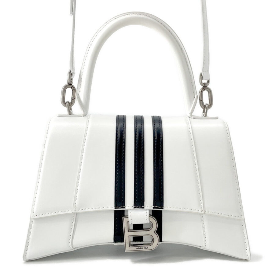 BALENCIAGA Adidas collaboration Hourglass White593546 Leather Size S | Studio Nafay