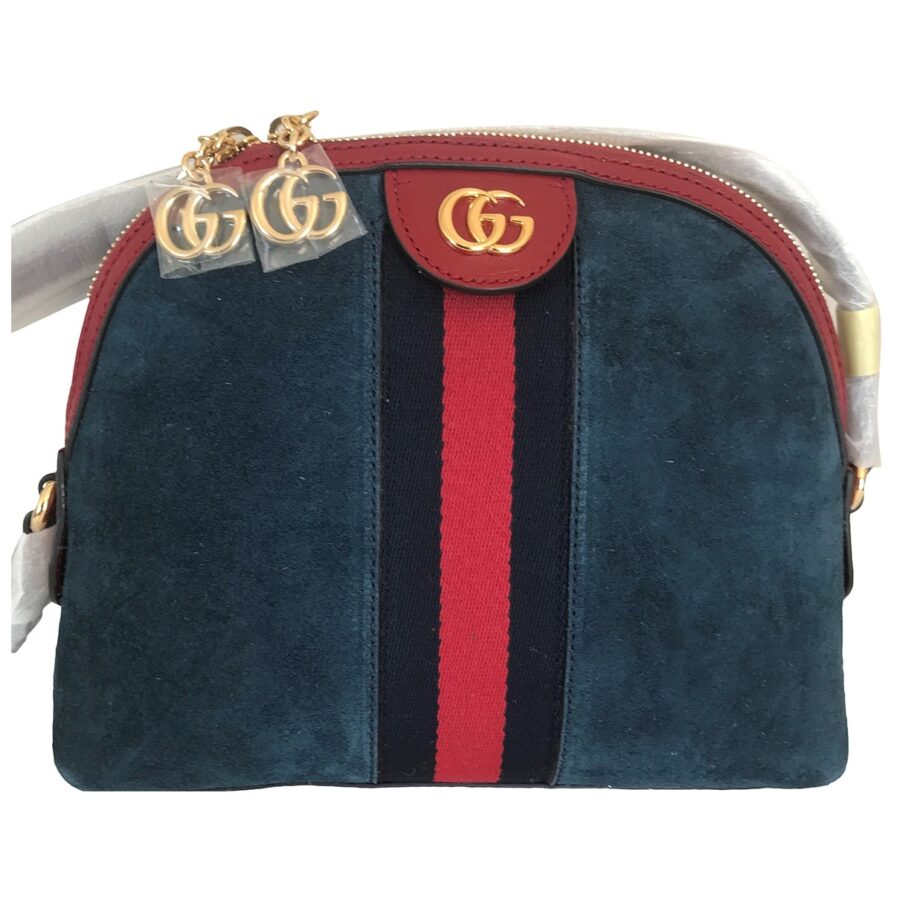 Gucci ophidia blue velvet handbag | Studio Nafay