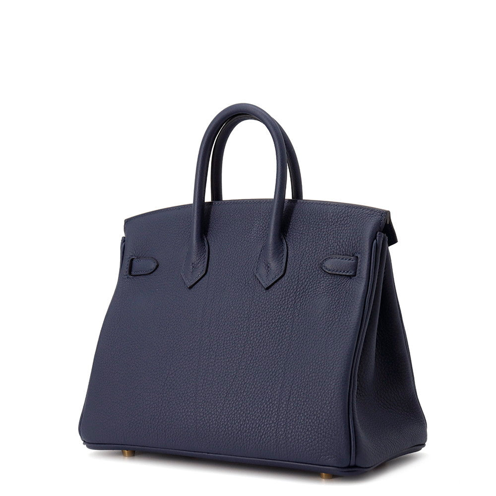 H Birkin Blue Abysse توغو جلد Size 25