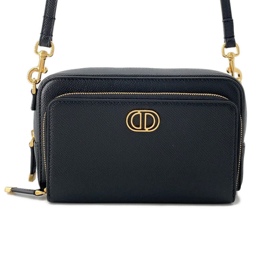 Dior Karo double pouch BlackS7431UBAE Leather | Studio Nafay