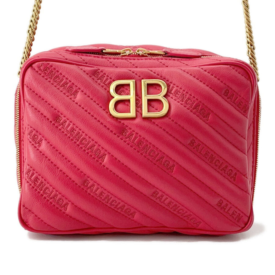 BALENCIAGA BBReporter ChainShoulder Red526678 Leather Size XS | Studio Nafay