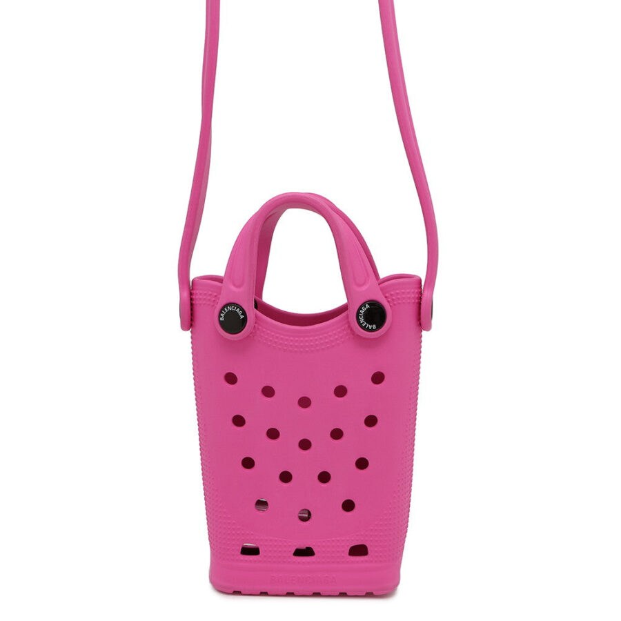 BALENCIAGA CROCSCollaboration Phone Holder Pink702264 Rubber | Studio Nafay