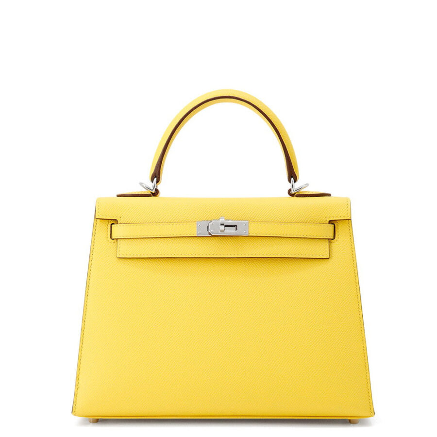 HERMES Kelly outside Jaune de Naples Epsom Size 25 | Studio Nafay