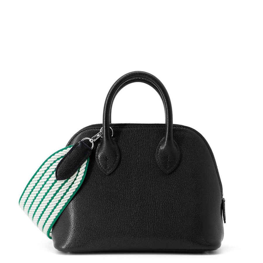 HERMES Bolide Sangle Cortage Black Chevre Siamese Character Size Mini | Studio Nafay