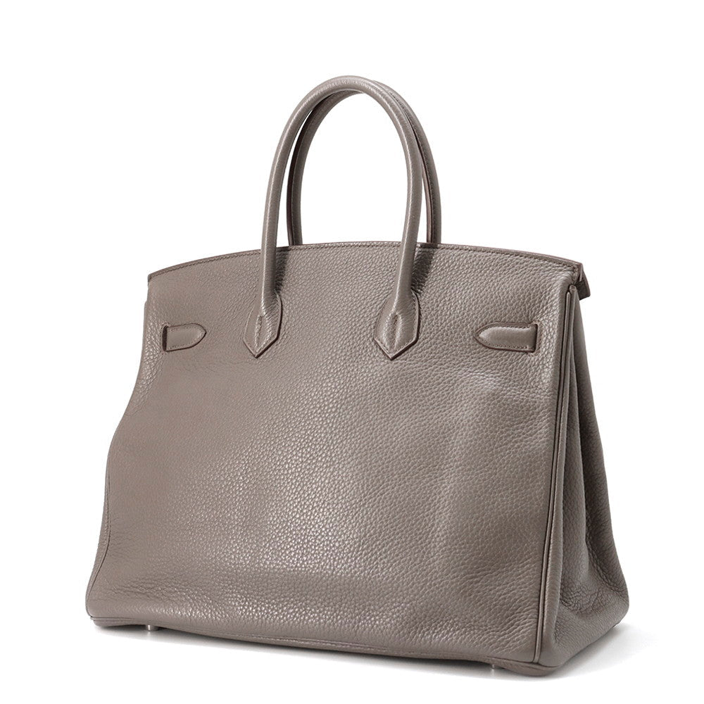 HERMES Birkin Etain Taurillon Clemence Size 35