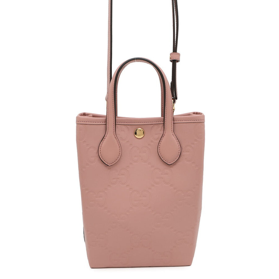 GUCCI 2WAY GG Super Mini Bag Pink790133 Leather | Studio Nafay