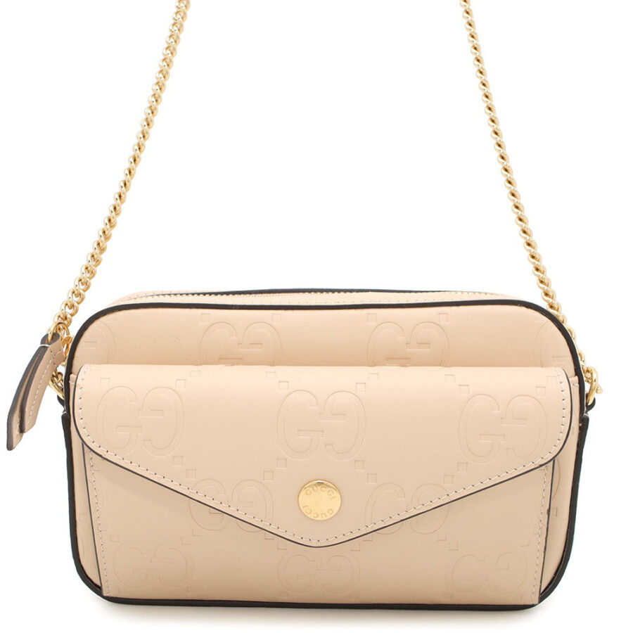 GUCCI ?GG Super Mini ChainShoulder Beige781554 Leather | Studio Nafay