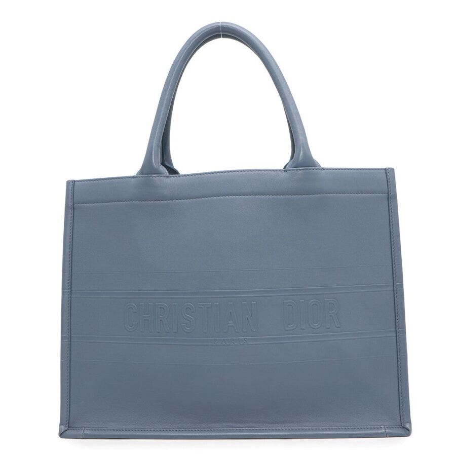 Dior Book tote BlueM1296ZGSB Calf Leather Size Medium | Studio Nafay