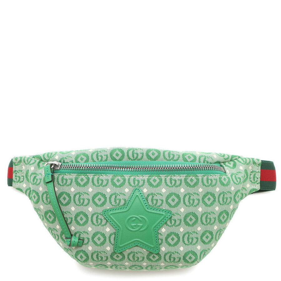 GUCCI Children's Star Crossbody Bag Green502095 Canvas | Studio Nafay