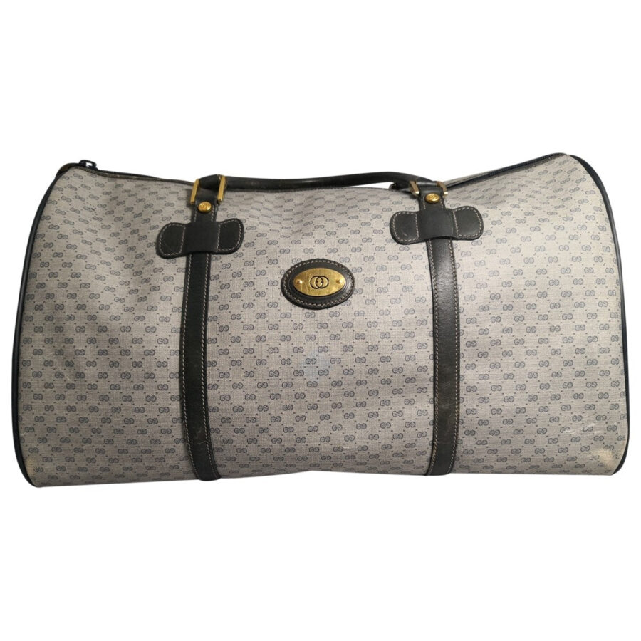Gucci boston blue cloth travel bag | Studio Nafay