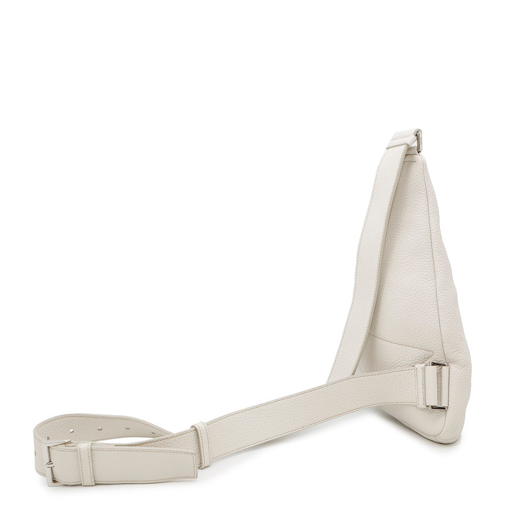 PRADA Triangle Logo Crossbody Bag White2VZ098 Leather