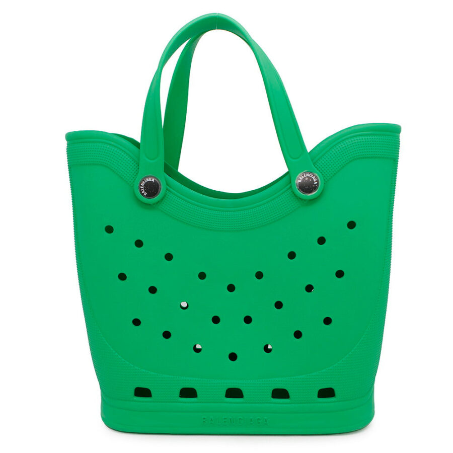 BALENCIAGA Crocs Tote Bag Green702266 Rubber | Studio Nafay