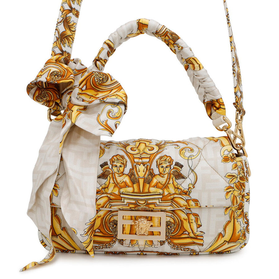FENDI Fendace Mamma Bucket Ivory/Yellow8BR600 Nylon | Studio Nafay