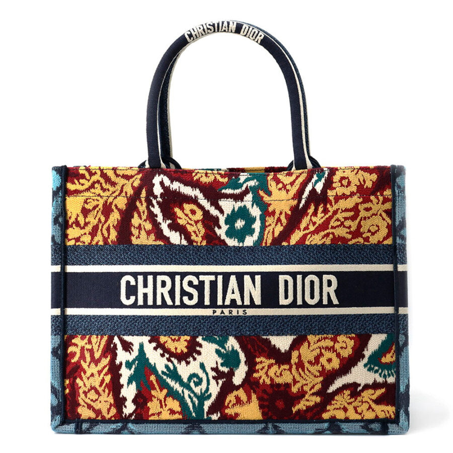 Dior Book Tote Embroidery Multicolor Canvas | Studio Nafay