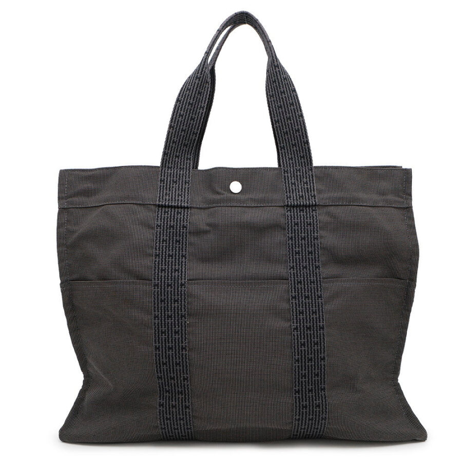 HERMES Her Line Tote Gray Canvas Size GM | Studio Nafay