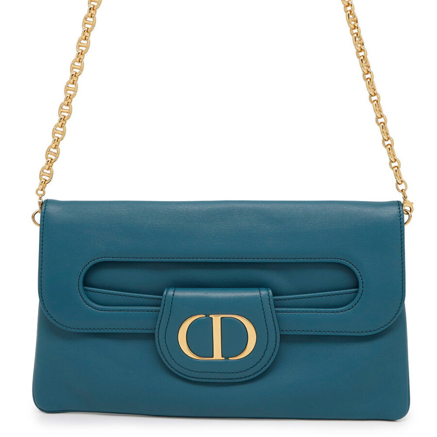 Dior Caro ChainShoulder Clutch Bag BlueM8641U Leather | Studio Nafay