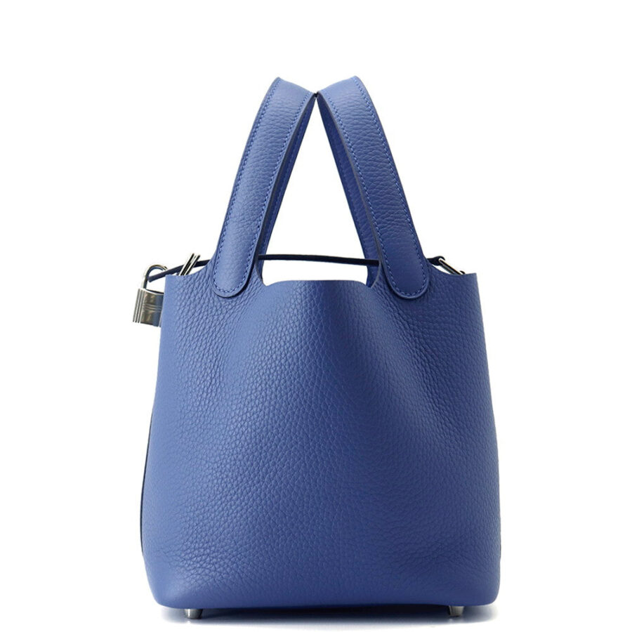 HERMES Picotin Lock Blue Tie Taurillon Clemence Size PM | Studio Nafay