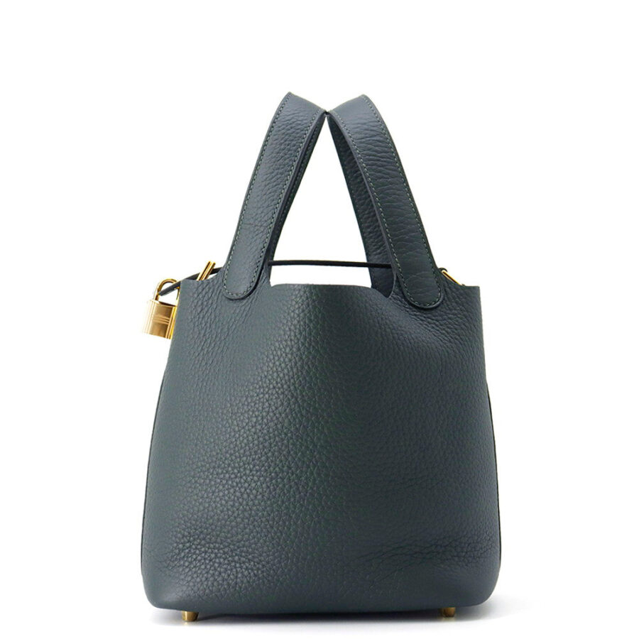 HERMES Picotin Lock Vert Mangrove Taurillon Clemence Size PM | Studio Nafay