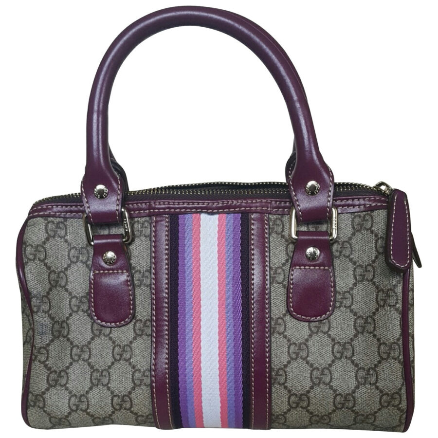 Gucci boston burgundy cloth handbag | Studio Nafay