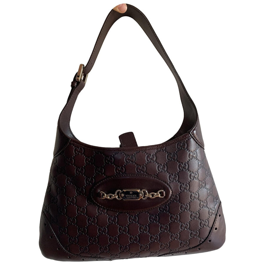 Gucci Brown Leather Handbag | Studio Nafay