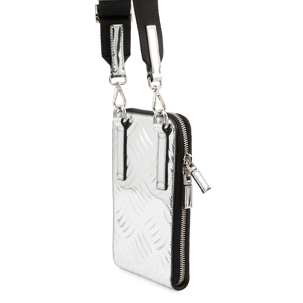 PRADA Smartphone case Silver2ZT058 BrushedLeather - Product Image 2