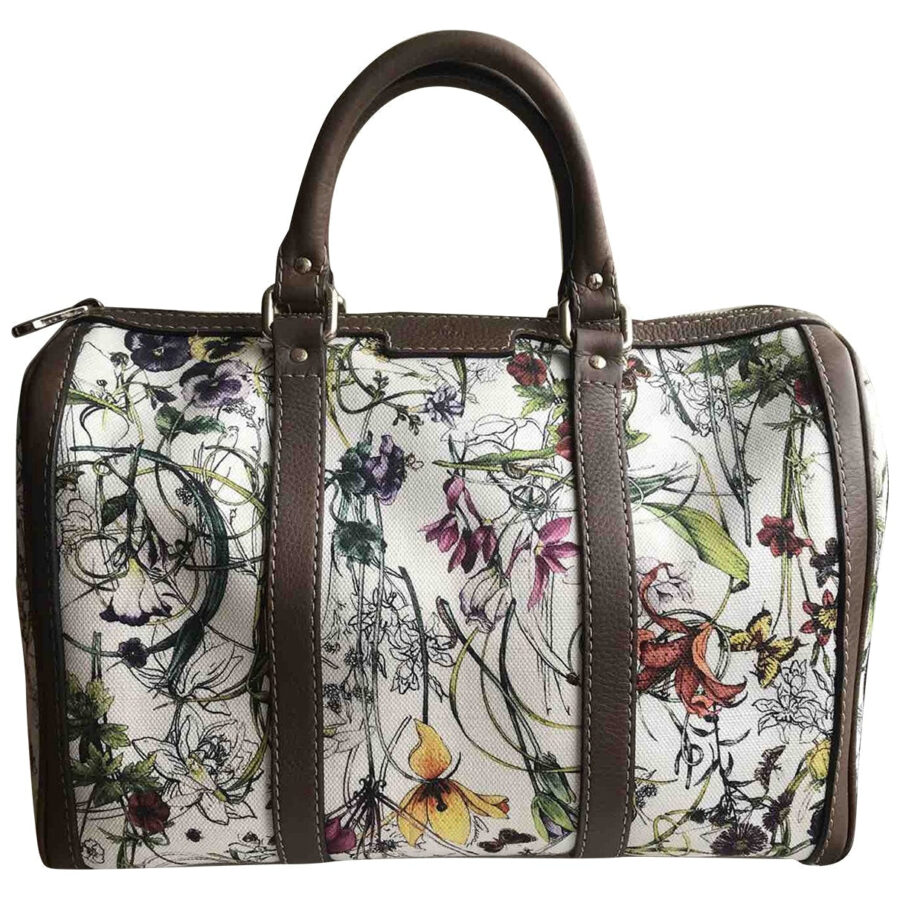 Gucci boston multicolour cotton handbag | Studio Nafay