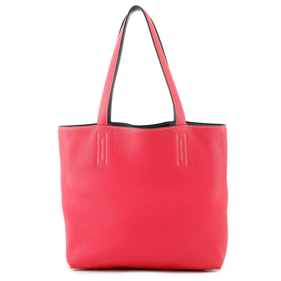 HERMES Double sense Rose Extreme/Blue Nuit Taurillon Clemence Size 28 | Studio Nafay