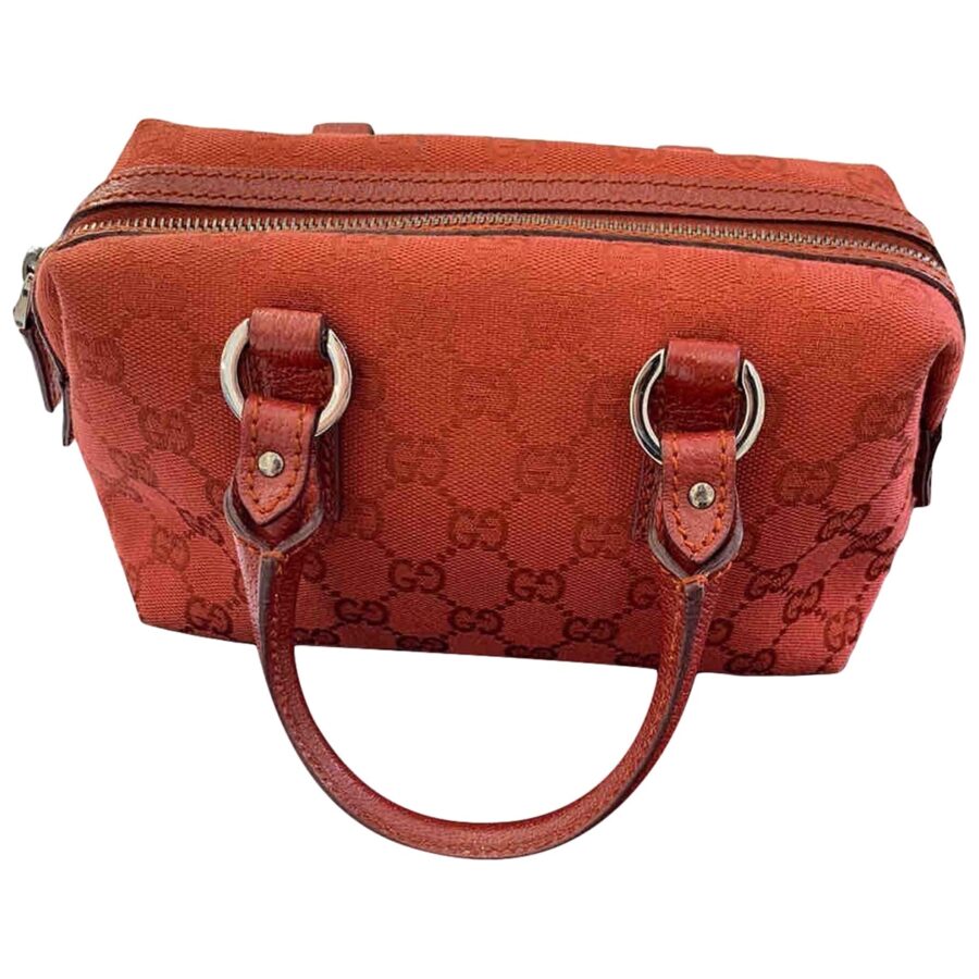 Gucci boston red cloth clutch bag | Studio Nafay