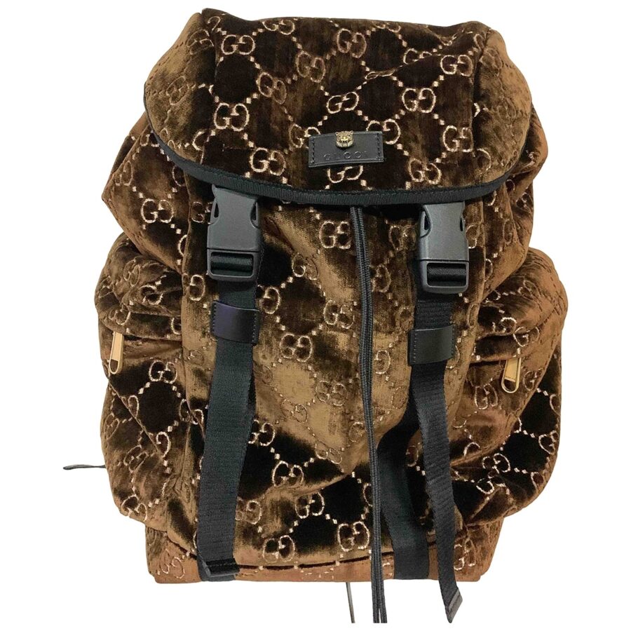 Gucci brown velvet bag | Studio Nafay