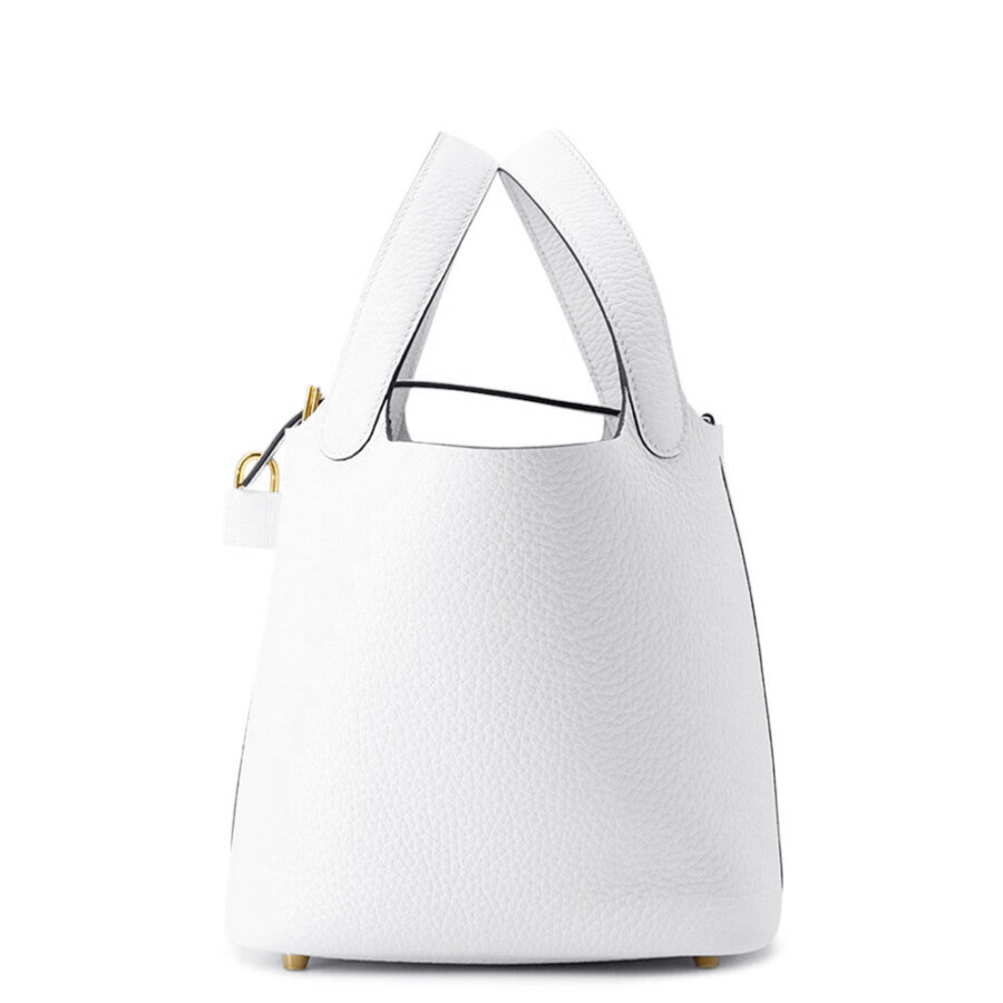 HERMES Picotin Lock New White Taurillon Clemence Size PM | Studio Nafay