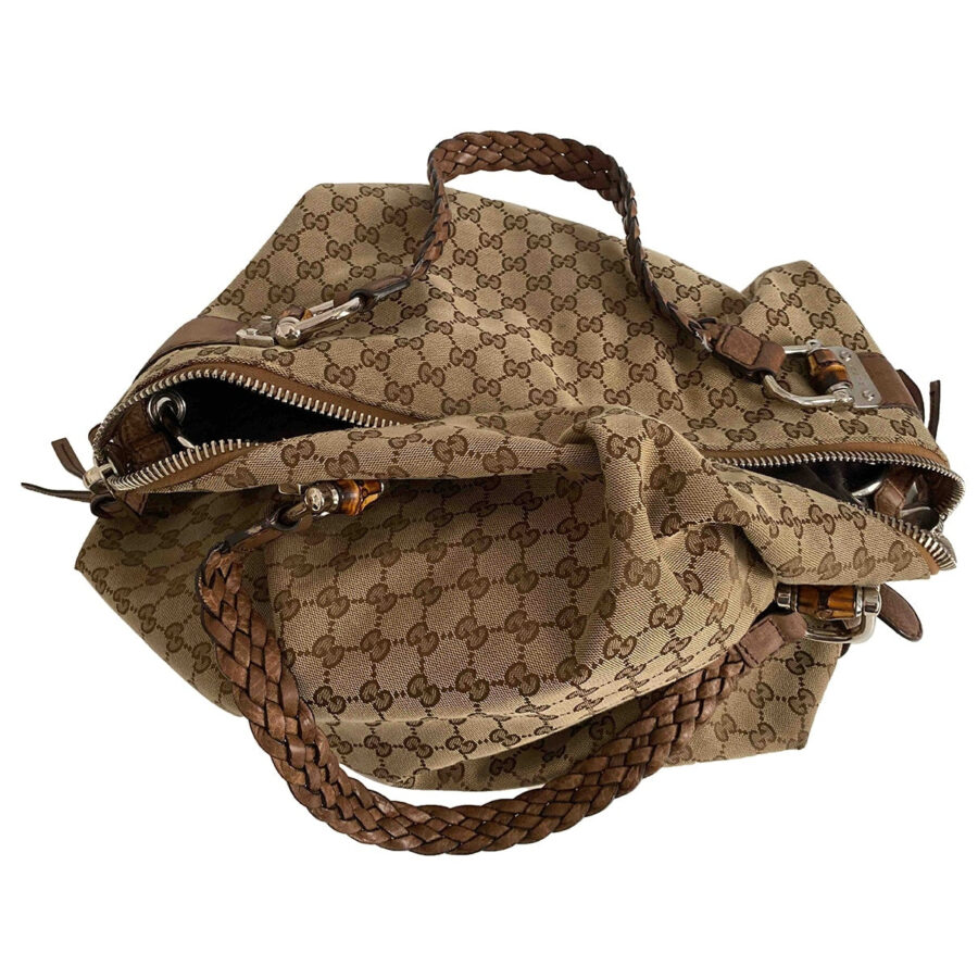 Gucci brown cloth handbag | Studio Nafay