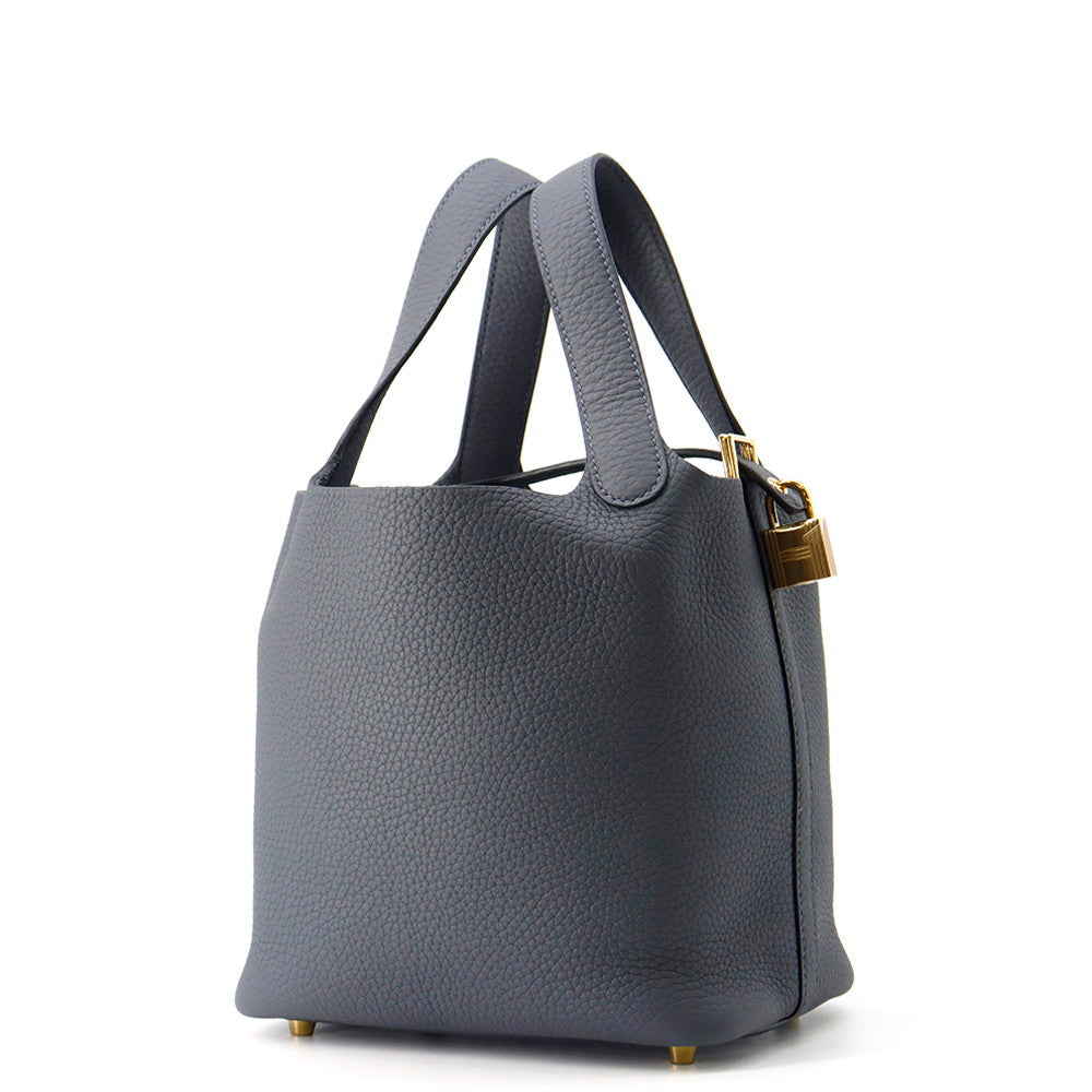 HERMES Picotin Lock Grimist Taurillon Clemence Size PM