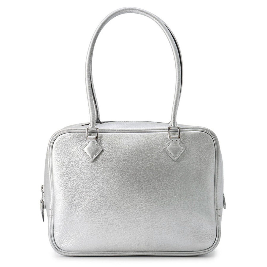 HERMES Plume Olympic Limited Silver Chevre Myzore Goatskin Size Mini | Studio Nafay