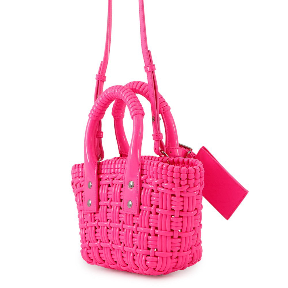 BALENCIAGA Bistro 2wayBag Flow Pink678028 Patent Leather Size XXS