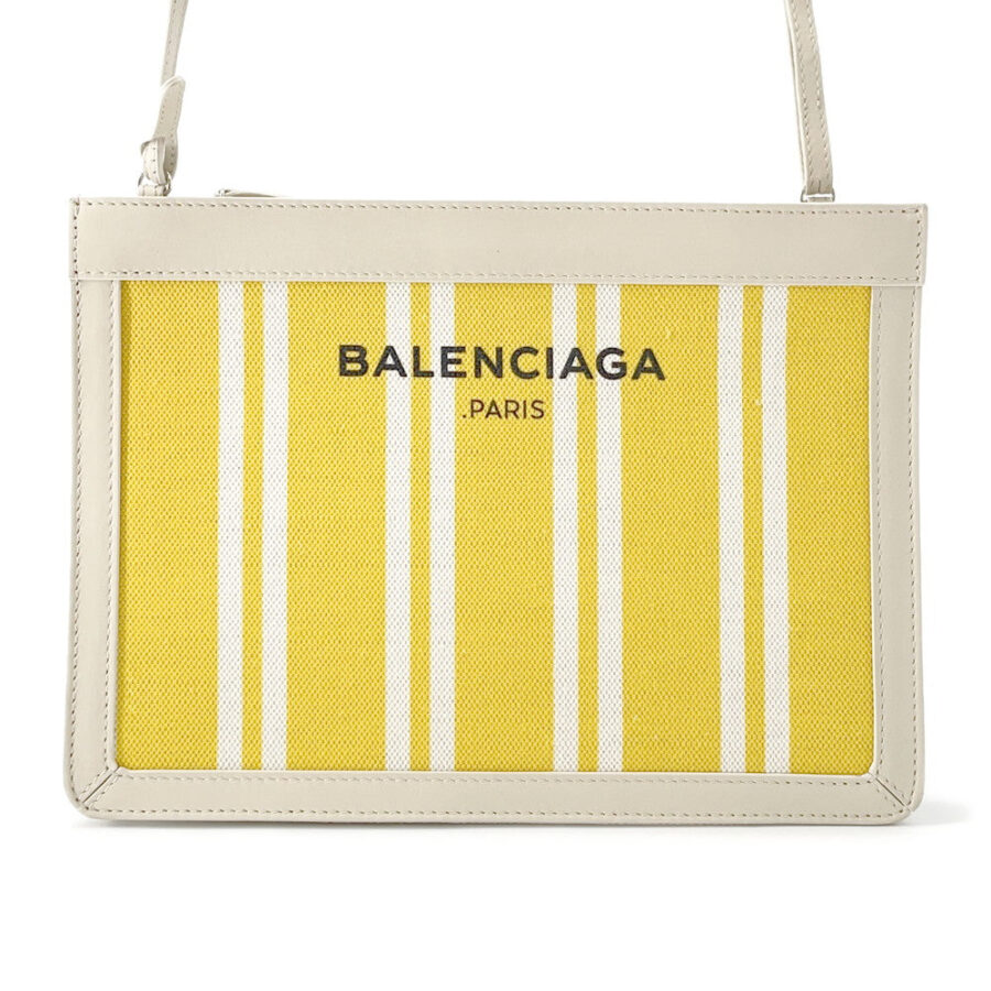 BALENCIAGA Shoulder Bag Yellow339937 Canvas Leather | Studio Nafay