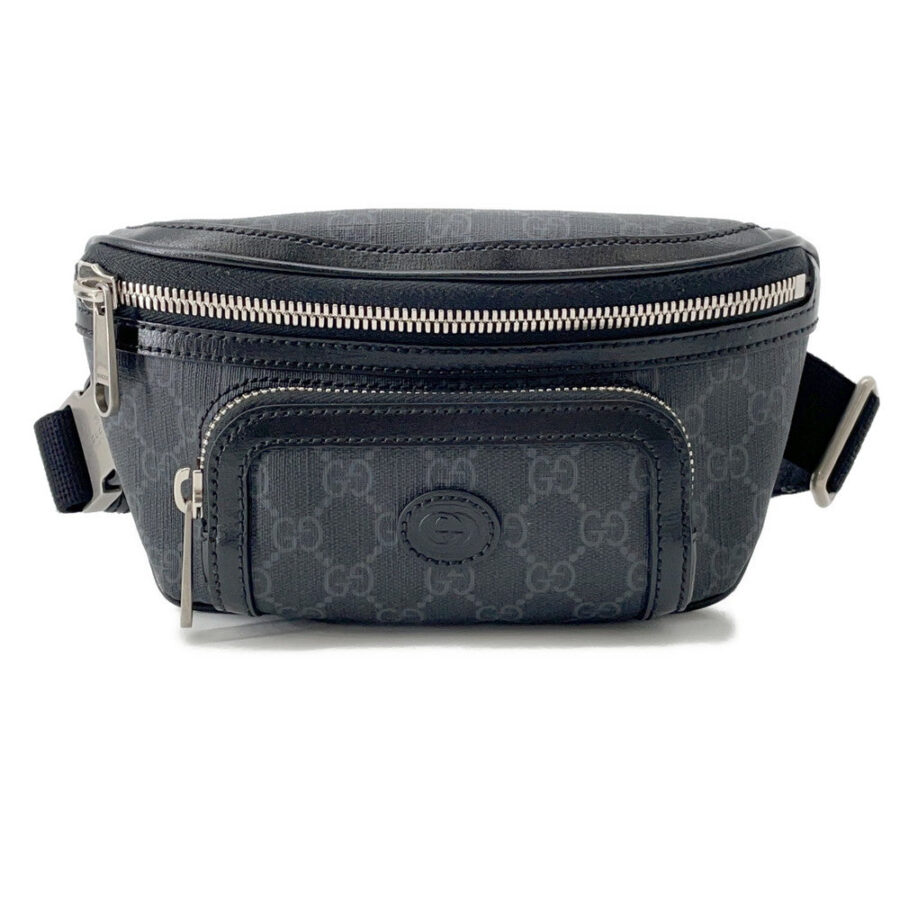 GUCCI ?Interlocking G belt bag Black682933 GG Supreme Leather | Studio Nafay